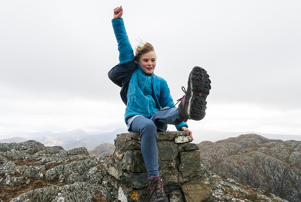 Bianca fleece and Belle jacket getting the seal of approval on a blustery summit  © Dan Bailey