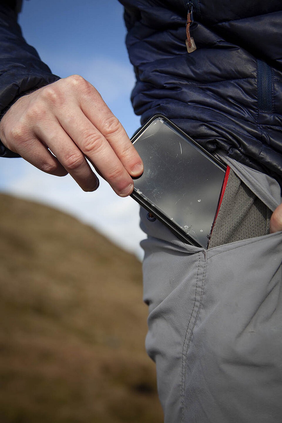 The small internal zip pocket is great for valuables, fitting a large phone  © UKC Gear
