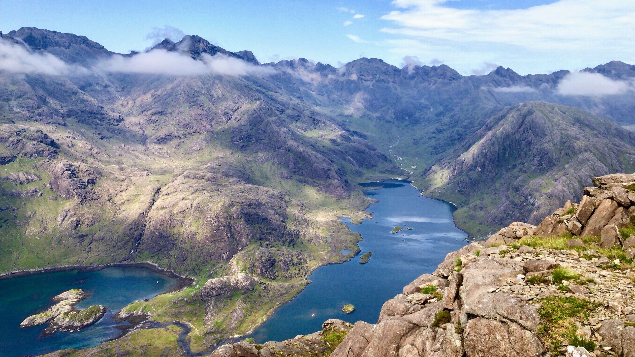Sgurr na Stri, looking over to the Cuillin Ridge.  © Removed User