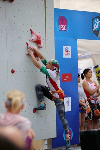 Farnaz holds Iran's women's speed climbing record and has won national and Asian champion titles.  © Farnaz Esmaeilzadeh