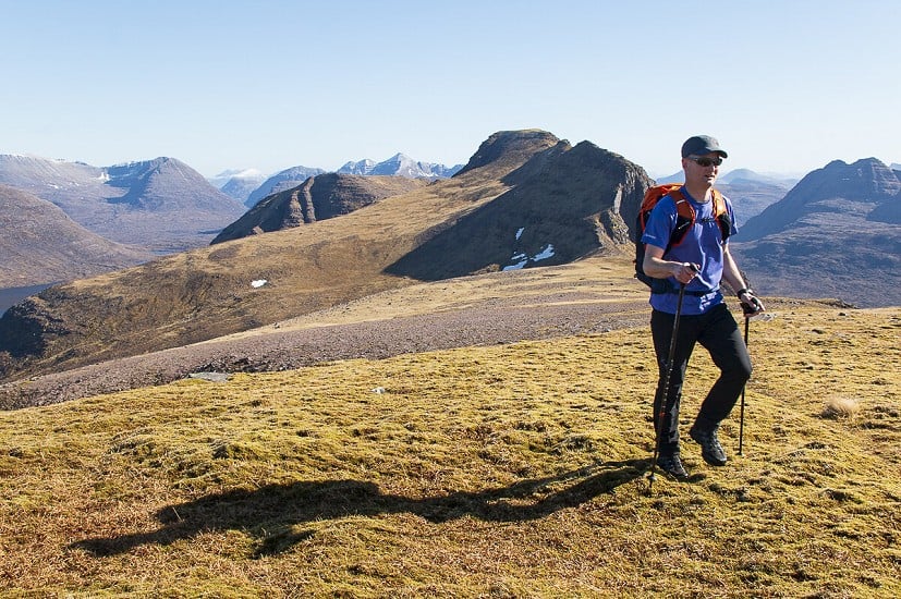 An ideal boot/shoe crossover for big days, such as here in the Torridon hinterland  © Dan Bailey