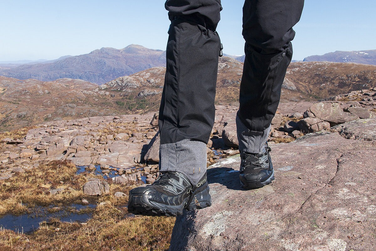Laggan Gaiters, fitting well even on La Sportiva Ultra Raptor Mids, which are less bulky than most boots  © Dan Bailey