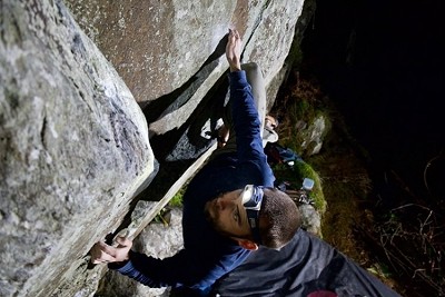 Max Howie eyeing up the pocket on electric feel without the kneebar (that strong bastard)!  © Calum McBain