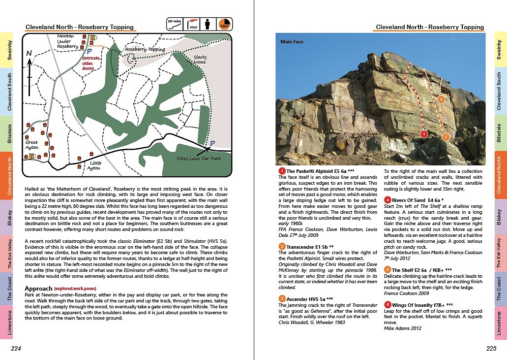 North York Moors Sample Page  © H12 Climbing