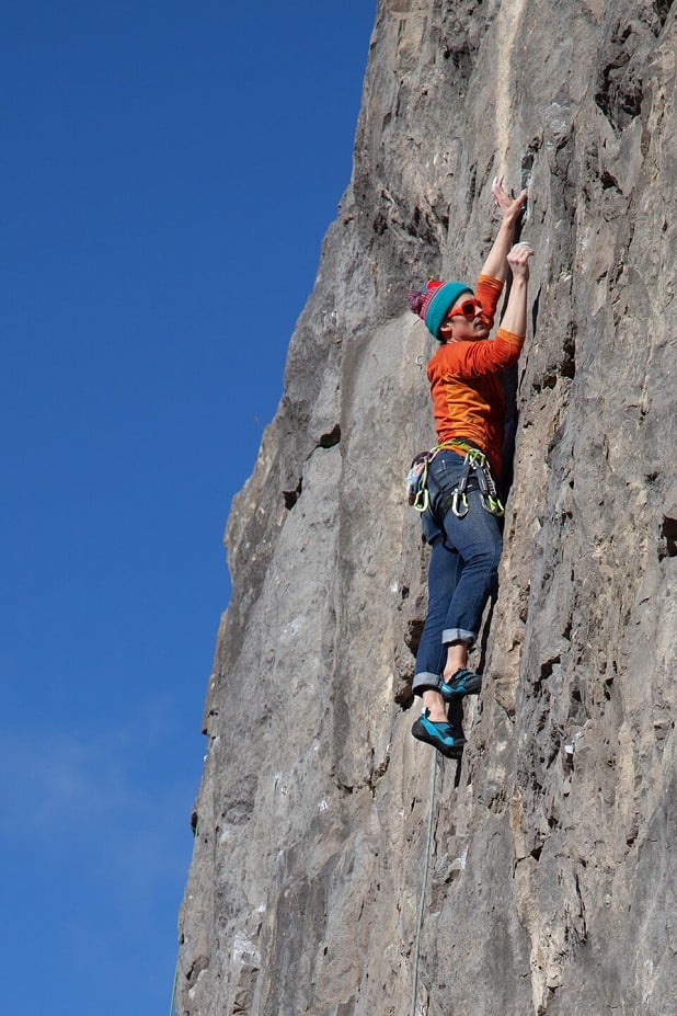 Climbing wearing the Montebianco 2  © UKC Gear