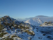 Summit of Beinn Tulaichean, looking north to Cruach Ardrain.