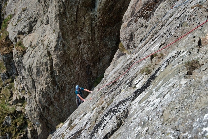 It's more an easy climber's route than a hillwalker's scramble!  © John Fleetwood