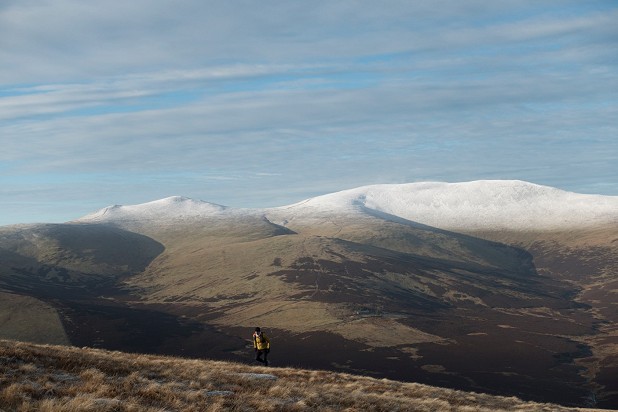 Heading up Mungrisdale Common towards Blencathra, with Skiddaw's quieter side in the background  © Rob Greenwood