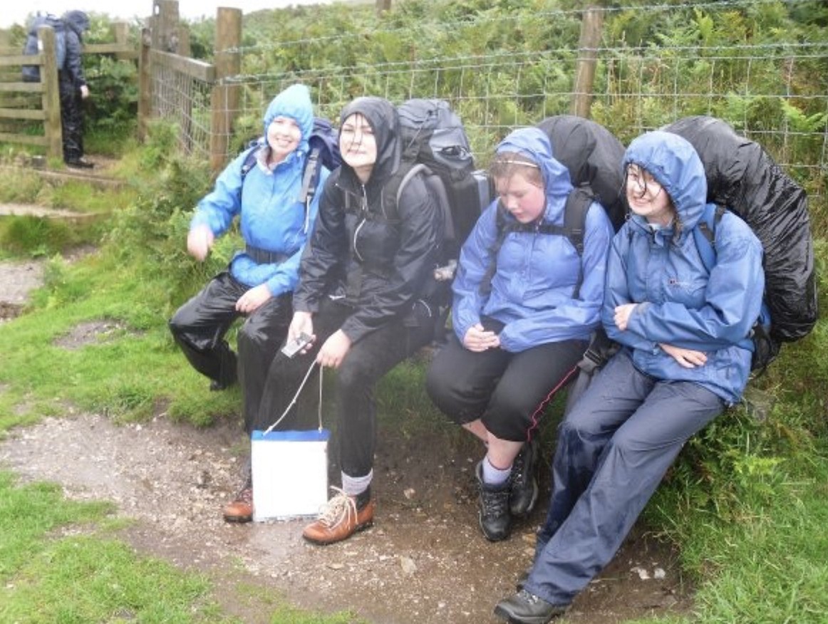 Experiencing the joys of British weather and the outdoors with the Polish Scouts.  © Karolina Haluszczak