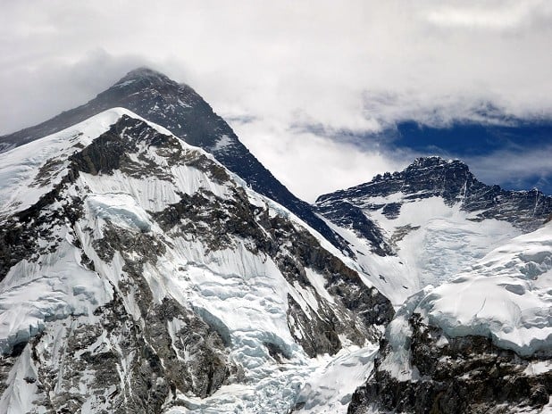 Everest and Lhotse.  © Mark Horrell