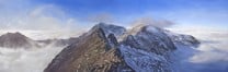 Oil Painting - 'Crib Goch and the Snowdon Horseshoe'  Oil on canvas (150cm x 50cm)