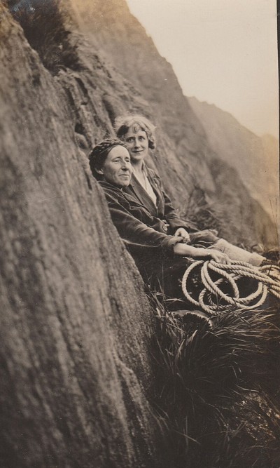Mabel Barker and friend.  © © FRCC archive