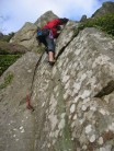 Major leading 2nd pitch Bramble Buttress