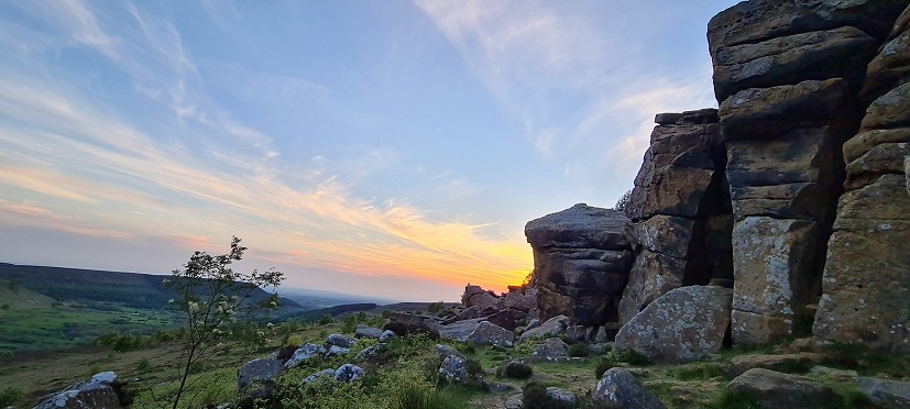 Sunset at Scugdale's Scott Crag on the edge of the North York Moors.  © Tony Roberts