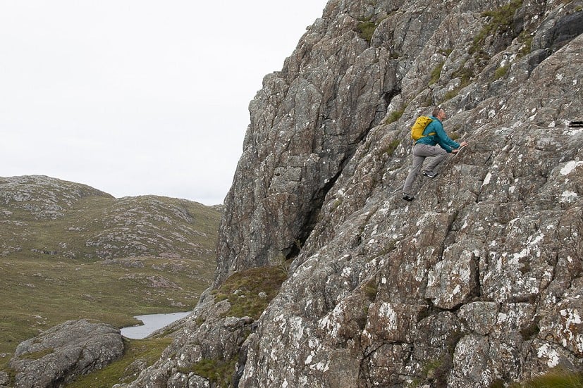 In the upper grades, scrambling effectively becomes rock climbing  © Dan Bailey
