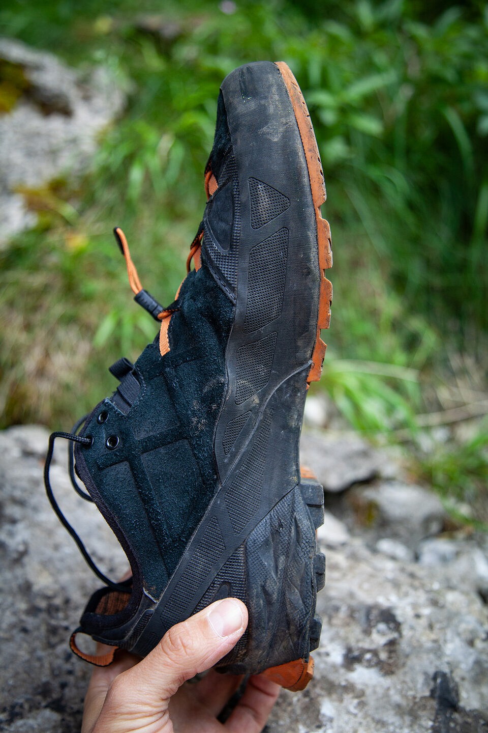 The Rock DFS is supportive enough for approaches and climbing although it's not the stiffest shoe out there  © UKC Gear