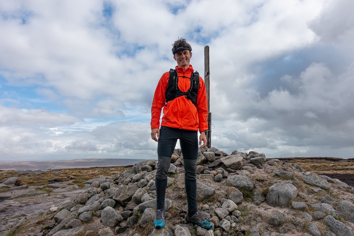The Marmot Ether Driclime 2.0 Jacket in use on Bleaklow - Landscape  © UKC Gear