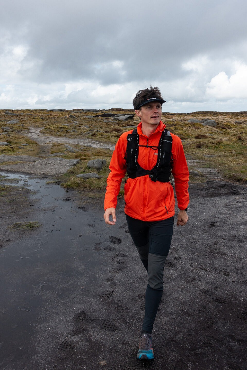 The current Driclime (reviewed here) in use whilst walking on top of Bleaklow  © UKC Gear