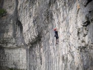 Tony looking strong on Frankenstein 30 years after his first ascent!