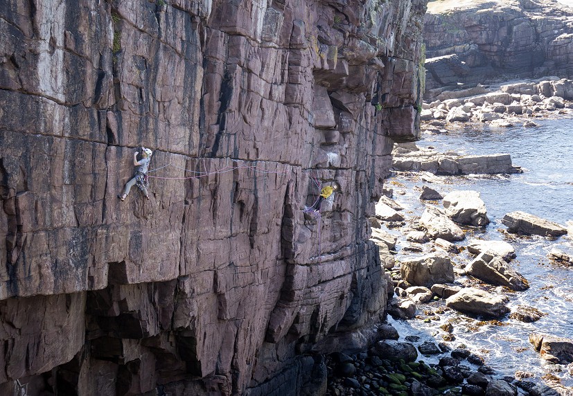 Tested on a hot day on Reiff sandstone - light, stretchy and relatively tough given their weight.  © UKC Gear