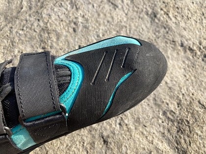 ...while the new rubber toe patch gives toe hooking possibilities  © UKC Gear