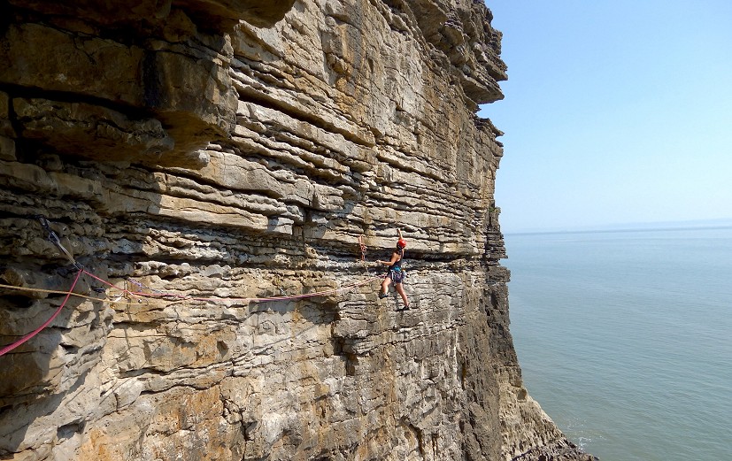 28 weeks pregnant: testing the all-day comfort in hot conditions at Ogmore  © Ben Bishop