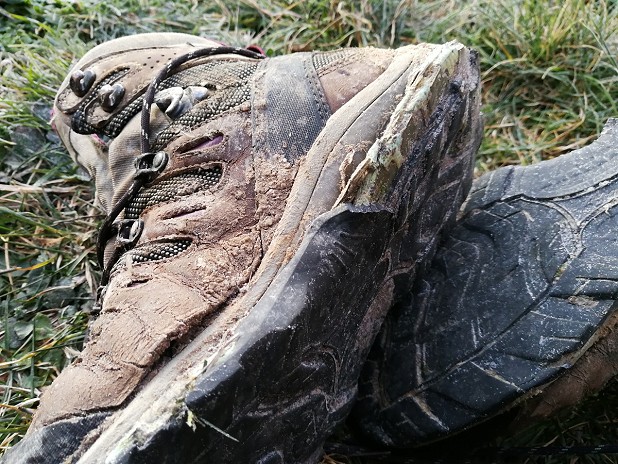 A seventh pair of boots worn to destruction  © Ursula Martin