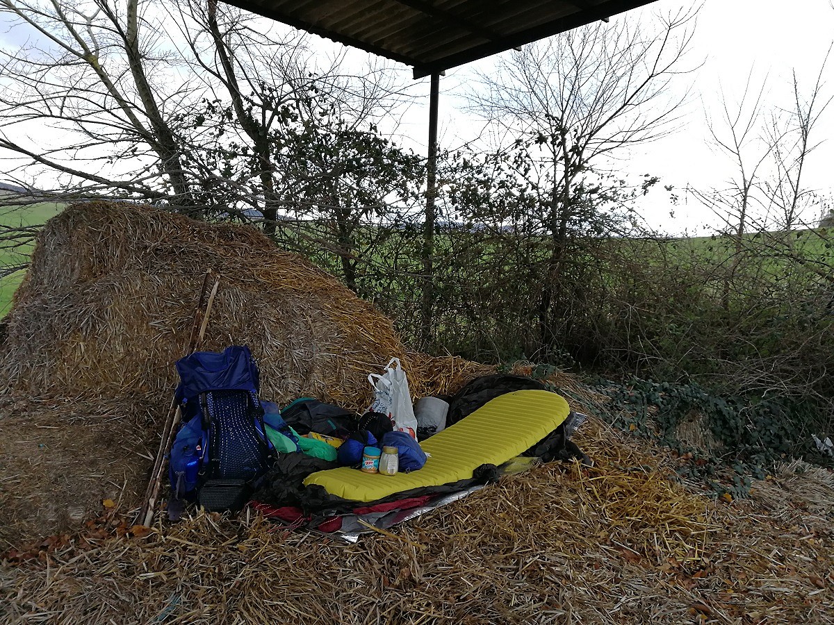 The thing I love about wild camping is making use of whatever comfy spot you find  © Ursula Martin