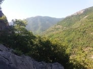 Landscape of Toirano crag