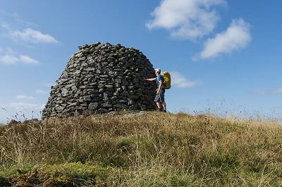 The impressive summit cairn of Drygarn Fawr  © Dan Bailey - UKHillwalking.com