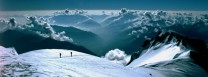 Looking into Italy from the Summit of Mont Blanc
