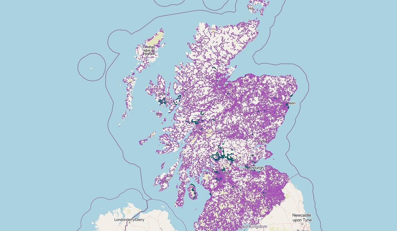The Scottish Paths Map is intended to be a useful supplement to existing maps  © Ramblers Scotland