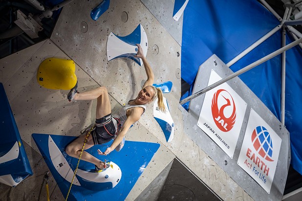 Janja Garnbret on form despite Olympic comedown.  © Jan Virt/IFSC