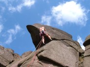 Andy Climbing in the Roaches