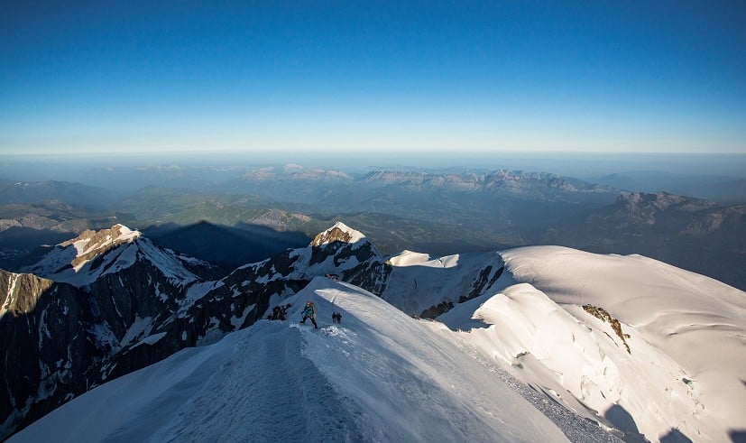 Goûter Ridge on Mont Blanc.  © Jason Sheldrake