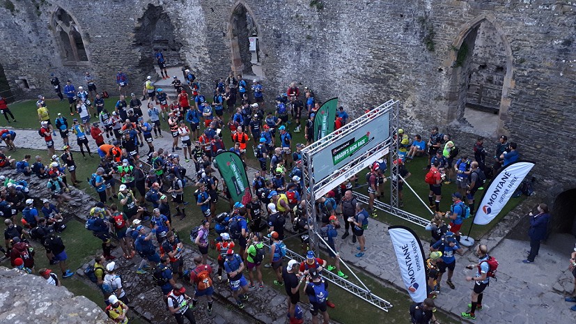 Runners gathering at the start - Conwy Castle  © Jane Harle