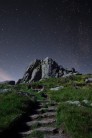 Summit Tor, Clachnaben. Taken during a starry night's bivvy from the final part of the path up from Glen Dye.