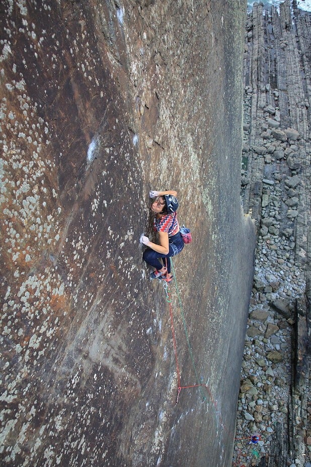 Anna Hazelnutt on Once Upon a Time in the South West E9 6c.  © Mike Hutton