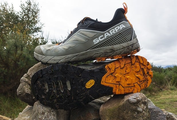 Unlike many approach shoes, a decent tread means they're suitable for more than just dry rock  © Dan Bailey