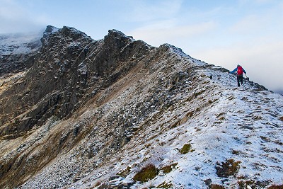 The enjoyable northeast ridge of Sgurr nan Clach Geala  © Dan Bailey - UKHillwalking.com
