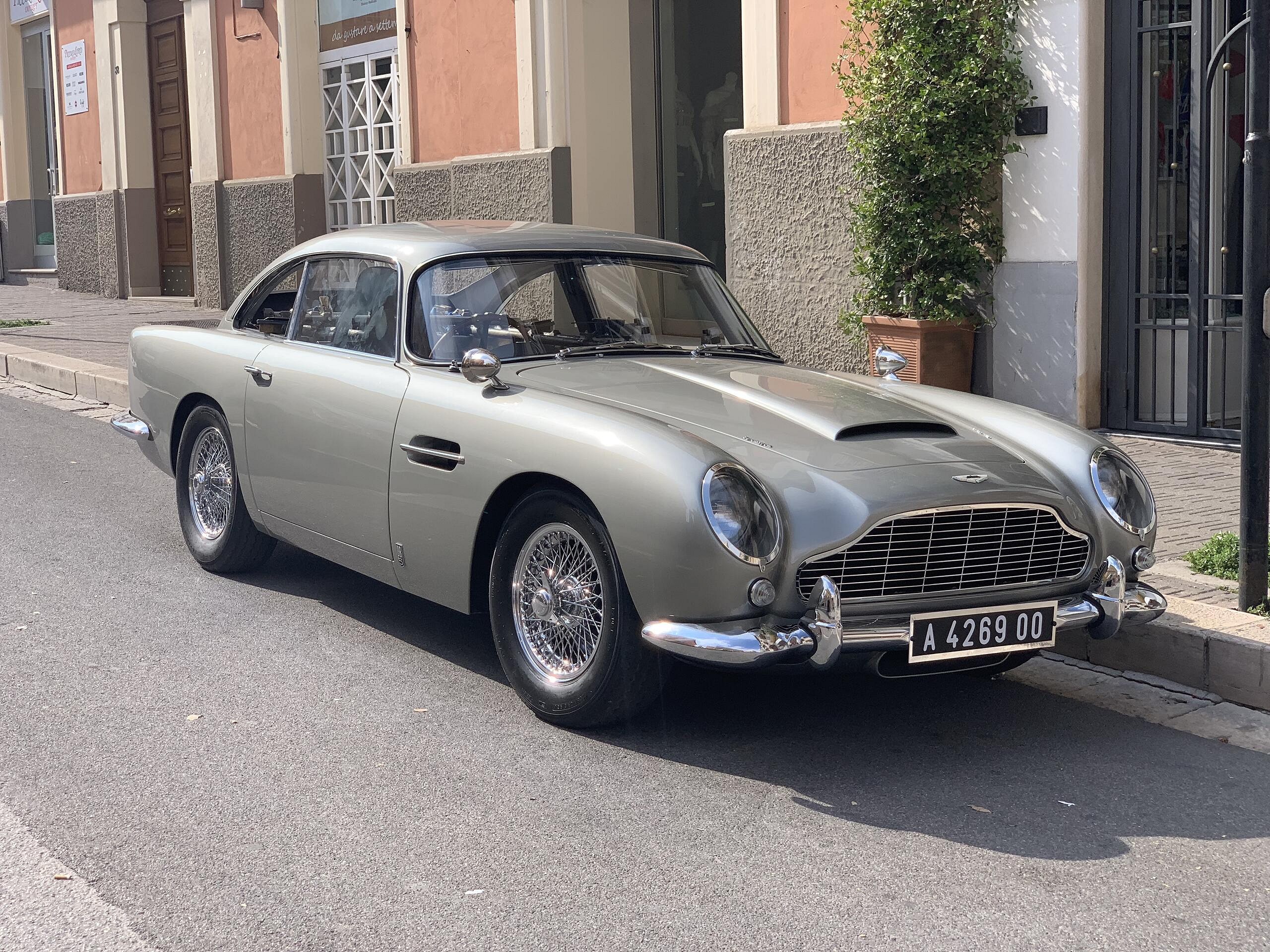 Checking out Bond's car.  © Charlie Woodburn