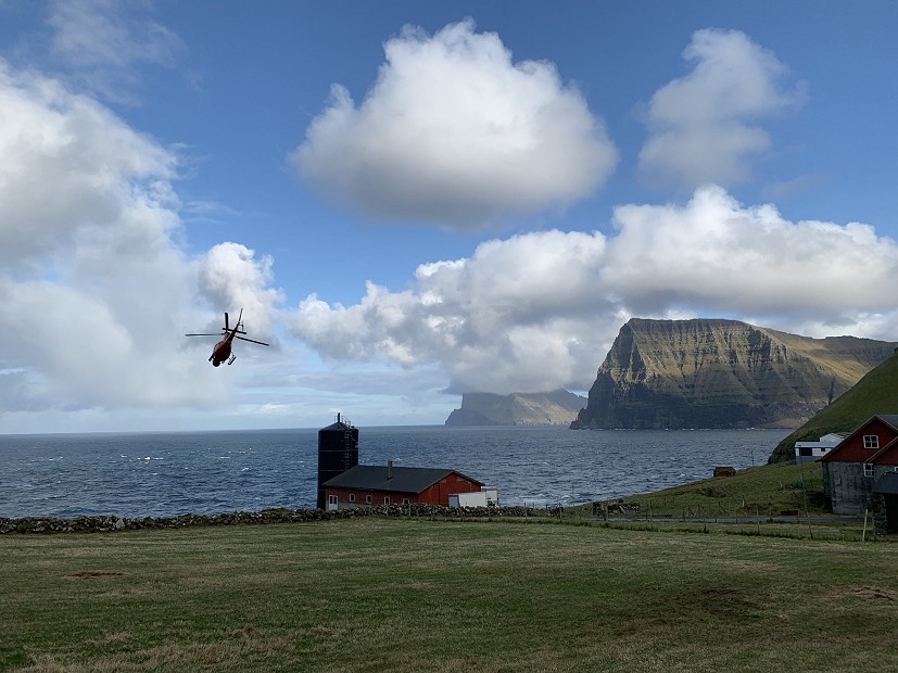 On location in the Faroe Islands.  © Charlie Woodburn