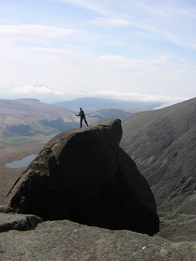 On top of the cioch (and yes, that is a sword (it's in situ!).  © hardon