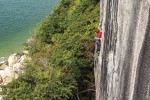 To Tei Wan - CIndy Gould climbing Peaceful Ocean of the Heart 6b+