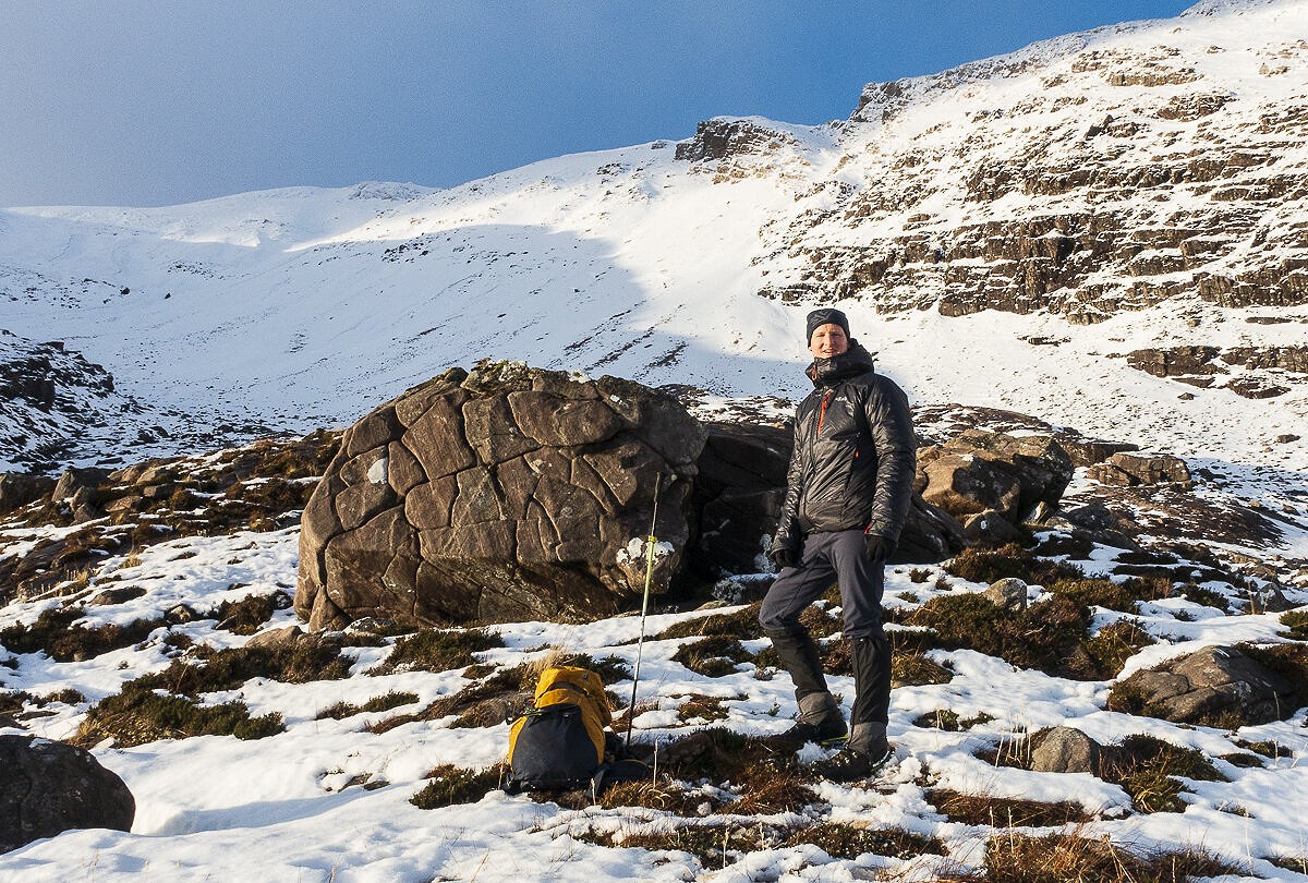 Not just for climbers, it's a great emergency or lunch break jacket for winter hillwalking  © Dan Bailey
