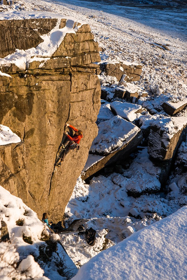 Same route, different season. Bede giving it some on his quest to tick the Last Temptation.  © JohnHartley