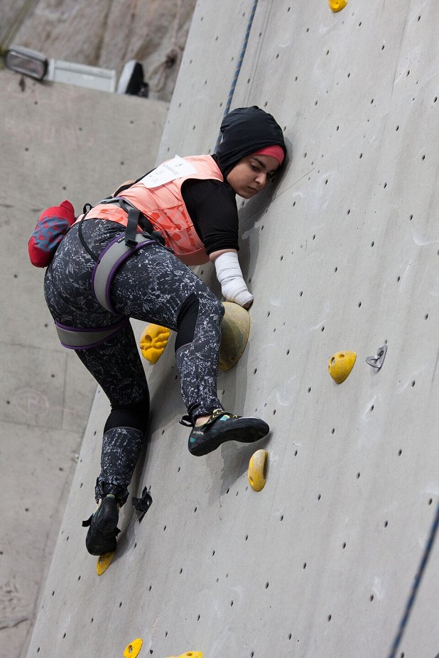 Climbing engages the brain and body and has been shown to bring mental health benefits to participants.  © Sandy Carr
