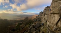 Stanage showing off the golden hour in January