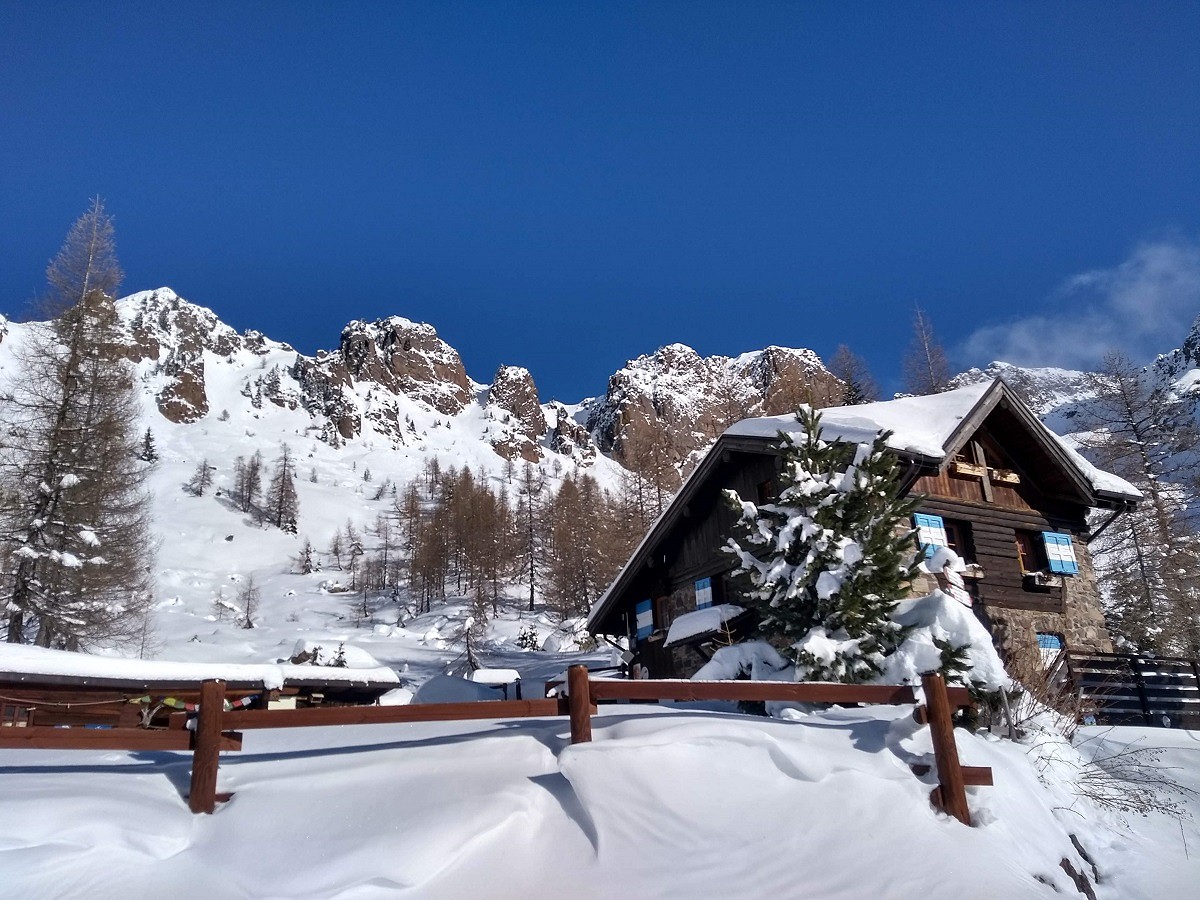 The Rifugio Sette Selle, one of only a few huts in the range  © Cecilia Mariani