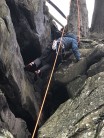 Me almost at the top of Birch Crack